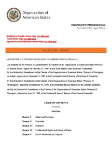 AMERICAS_TREATY_CHARTER-OF-THE-ORGANISATION-OF-AMERICAN-STATES_1967_ENG AMERICAS_TREATY_CHARTER-OF-THE-ORGANISATION-OF-AMERICAN-STATES_1967_ENG