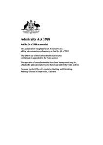AUS_LEGISLATION_ADMIRALTY-ACT_1988_ENG AUS_LEGISLATION_ADMIRALTY-ACT_1988_ENG