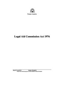AUS_LEGISLATION_LEGAL-AID-COMMISSION-ACT-1976_ENG AUS_LEGISLATION_LEGAL-AID-COMMISSION-ACT-1976_ENG