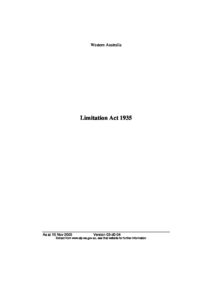AUS_LEGISLATION_LIMITATION-ACT-WA_1935_ENG AUS_LEGISLATION_LIMITATION-ACT-WA_1935_ENG