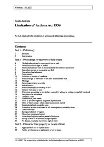 AUS_LEGISLATION_LIMITATION-OF-ACTIONS-ACT-SA_1936_ENG AUS_LEGISLATION_LIMITATION-OF-ACTIONS-ACT-SA_1936_ENG