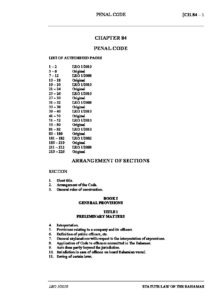BHS_LEGISLATION_PENAL-CODE_1927_ENG BHS_LEGISLATION_PENAL-CODE_1927_ENG
