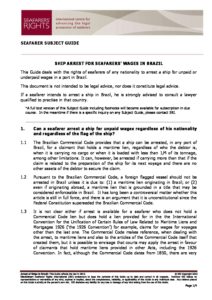 BRAZIL.SUBJECTGUIDE.ARRESTFORSEAFARERSWAGES_2013_ENG