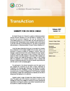 CAN_ARTICLE_SEAMANS-WAGE-CLAIMS-AND-MARITIME-LIENS_2007_ENG CAN_ARTICLE_SEAMANS-WAGE-CLAIMS-AND-MARITIME-LIENS_2007_ENG