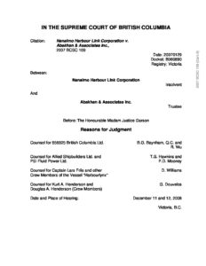 CAN_CASE_NANAIMO-HARBOUR-LINK-CORP._2007_ENG CAN_CASE_NANAIMO-HARBOUR-LINK-CORP._2007_ENG