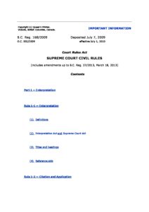 CAN_LEGISLATION_BRITISH-COLUMBIA-SUPREME-COURT-CIVIL-RULES_2009_ENG