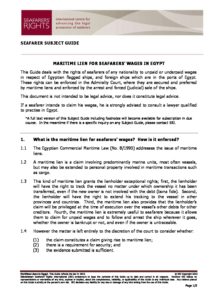 EGYPT.SUBJECTGUIDE.MARITIMELIENSFORSEAFARERSWAGES_2013_ENG EGYPT.SUBJECTGUIDE.MARITIMELIENSFORSEAFARERSWAGES_2013_ENG
