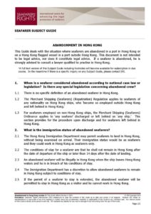 HONG-KONG.SUBJECTGUIDE.ABANDONMENTOFSEAFARERS_2013_ENG HONG-KONG.SUBJECTGUIDE.ABANDONMENTOFSEAFARERS_2013_ENG