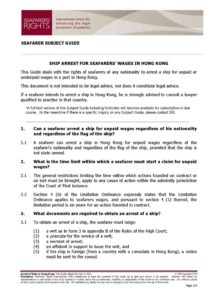 HONG-KONG.SUBJECTGUIDE.ARRESTFORSEAFARERSWAGES_2013_ENG1 HONG-KONG.SUBJECTGUIDE.ARRESTFORSEAFARERSWAGES_2013_ENG1