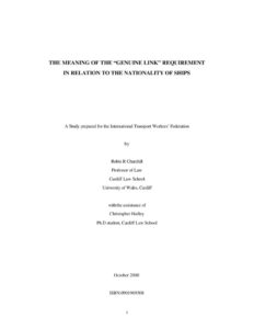 INTERNATIONAL_ARTICLE_GENUINE-LINK-REQUIREMENT-IN-NATIONALITY-OF-SHIPS_2000_ENG