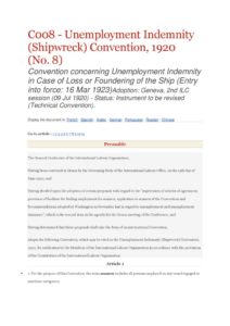 INTERNATIONAL_TREATY_ILO-CONVENTION-C008_1920_ENG INTERNATIONAL_TREATY_ILO-CONVENTION-C008_1920_ENG