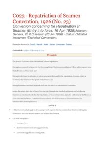 INTERNATIONAL_TREATY_ILO-CONVENTION-C023_1926_ENG