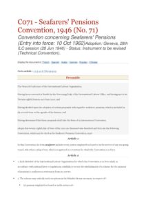 INTERNATIONAL_TREATY_ILO-CONVENTION-C071_1946_ENG