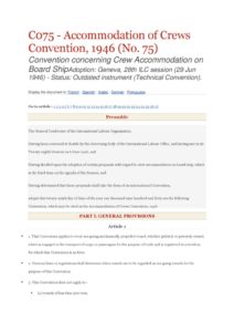 INTERNATIONAL_TREATY_ILO-CONVENTION-C075_1946_ENG