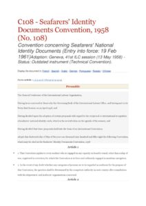 INTERNATIONAL_TREATY_ILO-CONVENTION-C108_1958_ENG INTERNATIONAL_TREATY_ILO-CONVENTION-C108_1958_ENG