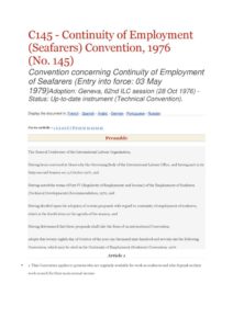 INTERNATIONAL_TREATY_ILO-CONVENTION-C145_1976_ENG INTERNATIONAL_TREATY_ILO-CONVENTION-C145_1976_ENG