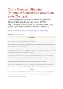 INTERNATIONAL_TREATY_ILO-CONVENTION-C147_1976_ENG INTERNATIONAL_TREATY_ILO-CONVENTION-C147_1976_ENG