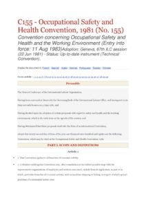 INTERNATIONAL_TREATY_ILO-CONVENTION-C155_1981_ENG INTERNATIONAL_TREATY_ILO-CONVENTION-C155_1981_ENG