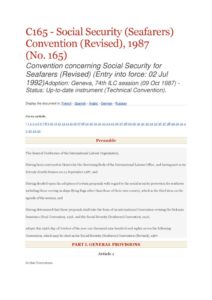INTERNATIONAL_TREATY_ILO-CONVENTION-C165_1987_ENG INTERNATIONAL_TREATY_ILO-CONVENTION-C165_1987_ENG