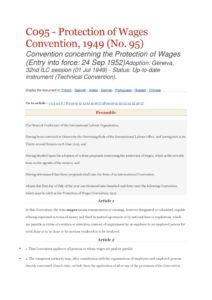 INTERNATIONAL_TREATY_ILO-CONVENTION_C095_1949_ENG INTERNATIONAL_TREATY_ILO-CONVENTION_C095_1949_ENG