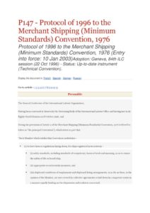 INTERNATIONAL_TREATY_ILO-PROTOCOL-P147_1976_ENG INTERNATIONAL_TREATY_ILO-PROTOCOL-P147_1976_ENG
