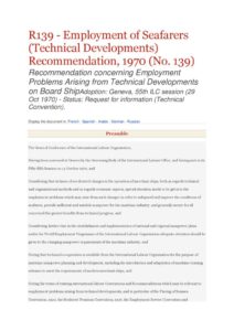 INTERNATIONAL_TREATY_ILO-REC-R139_1970_ENG INTERNATIONAL_TREATY_ILO-REC-R139_1970_ENG