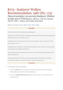 INTERNATIONAL_TREATY_ILO-REC-R173_1987_ENG