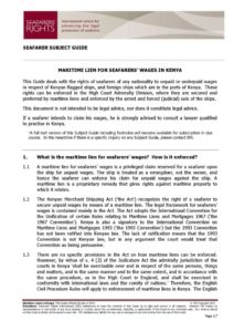 KENYA.SUBJECTGUIDE.MARITIMELIENSFORSEAFARERSWAGES_2013_ENG