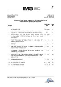 LEG-102-12-Report-Of-The-Legal-Committee-On-The-Work-Of-Its-One-Hundred-And-Second-Session-Secretariat LEG-102-12-Report-Of-The-Legal-Committee-On-The-Work-Of-Its-One-Hundred-And-Second-Session-Secretariat