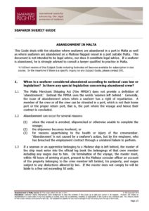 MALTA.SUBJECTGUIDE.ABANDONMENTOFSEAFARERS_2013_ENG