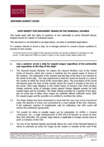 MARSHALL-ISLANDS.SUBJECTGUIDE.ARRESTFORSEAFARERSWAGES_2013_ENG MARSHALL-ISLANDS.SUBJECTGUIDE.ARRESTFORSEAFARERSWAGES_2013_ENG