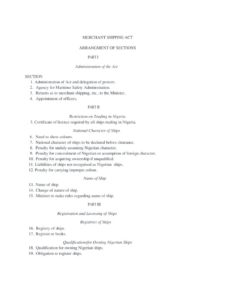 NGA_LEGISLATION_MERCHANT-SHIPPING-ACT_2007_ENG NGA_LEGISLATION_MERCHANT-SHIPPING-ACT_2007_ENG