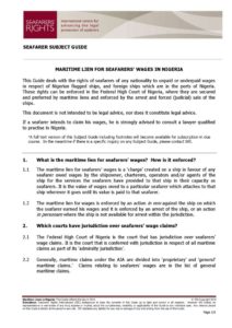 NIGERIA.SUBJECTGUIDE.MARITIMELIENSFORSEAFARERSWAGES_2013_ENG