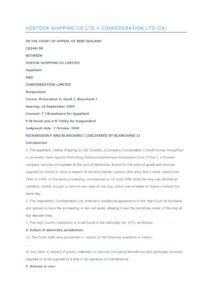 NZL_CASE_VOSTOCK-SHIPPING-CO-LTD-V-CONFEDERATION-LTD_1999_ENG NZL_CASE_VOSTOCK-SHIPPING-CO-LTD-V-CONFEDERATION-LTD_1999_ENG