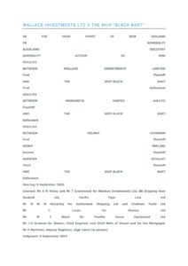 NZL_CASE_WALLACE-INVESTMENTS-LTD-V-THE-SHIP_1981_ENG NZL_CASE_WALLACE-INVESTMENTS-LTD-V-THE-SHIP_1981_ENG