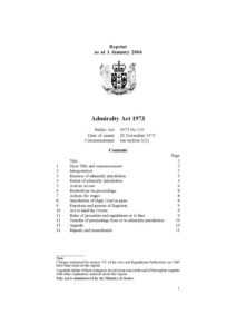 NZL_LEGISLATION_ADMIRALTY-ACT_1973_ENG