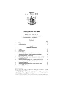 NZL_LEGISLATION_IMMIGRATION-ACT_2009_ENG NZL_LEGISLATION_IMMIGRATION-ACT_2009_ENG