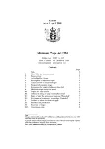 NZL_LEGISLATION_MINIMUM-WAGE-ACT_1983_ENG NZL_LEGISLATION_MINIMUM-WAGE-ACT_1983_ENG
