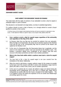 PANAMA.SUBJECTGUIDE.ARRESTFORSEAFARERSWAGES_2013_ENG