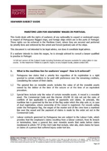 PORTUGAL.SUBJECTGUIDE.MARITIMELIENSFORSEAFARERSWAGES_2013_ENG PORTUGAL.SUBJECTGUIDE.MARITIMELIENSFORSEAFARERSWAGES_2013_ENG