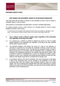 RUSSIA.SUBJECTGUIDE.ARRESTFORSEAFARERSWAGES_2013_ENG1 RUSSIA.SUBJECTGUIDE.ARRESTFORSEAFARERSWAGES_2013_ENG1
