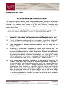 SINGAPORE.SUBJECTGUIDE.ABANDONMENTOFSEAFARERS_2013_ENG