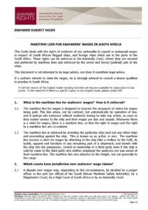 SOUTH-AFRICA.SUBJECTGUIDE.MARITIMELIENSFORSEAFARERSWAGES_2013_ENG
