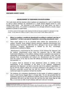 SOUTH-KOREA.SUBJECTGUIDE.ABANDONMENTOFSEAFARERS_2013_ENG