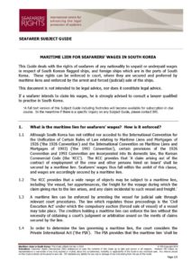 SOUTH-KOREA.SUBJECTGUIDE.MARITIMELIENSFORSEAFARERSWAGES_2013_ENG SOUTH-KOREA.SUBJECTGUIDE.MARITIMELIENSFORSEAFARERSWAGES_2013_ENG