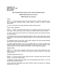 TUR_PRIVATE-INTERNATIONAL-LAW-AND-INTERNATIONAL-CIVIL-PROCEDURE_2007_TUR