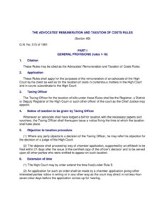 TZA_THE-ADVOCATES-REMUNERATION-AND-TAXATION-OF-COSTS-RULES_1991_ENGLISH1