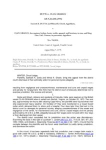 USA_CASE_DUTTA-V-CLAN-GRAHAN_1975_ENG